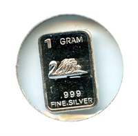 1 gram Silver Ingot - Swan, .999 Fine Silver