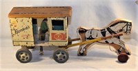 Borden's wood & tin milk wagon by Rice Toys