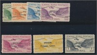 CANAL ZONE #CO1-CO7 USED VF
