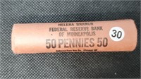 Roll of UNC 1963d Lincoln Head Cents we5030