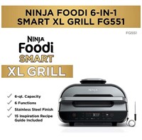 Ninja FG551 Foodi Smart XL 6-in-1 Indoor Grill
