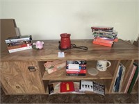 Solid Wood Small TV Stand with Contents!!