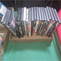 box of DVD's