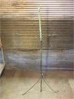 Antique Twisted Copper Lightning Rod with Base.