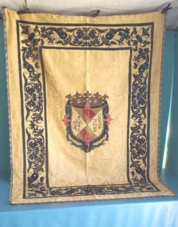 Coat of arms tapestry 48"×69"