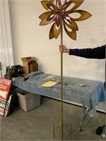 7' Triple Sunflower Wind Spinner