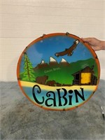 cabin sign 23" diameter