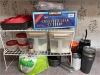 Misc Kitchen lot - yeti cup, tumblers, plastic