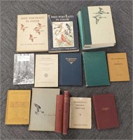 Group of vintage books on birds, MN books,