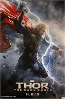 Autograph Thor Dark World Poster