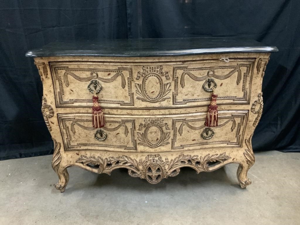 Marble Top Decorated Server