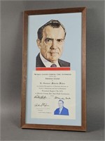 Monroe County Award from President Nixon