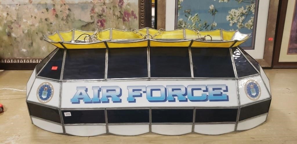(1) Air Force Stained Glass Billiard Table Light