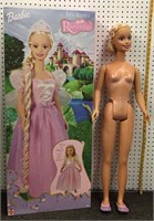 My Size Barbie Rapunzel In Box