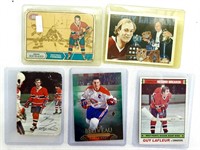 Cartes de hockey de LAFLEUR, BÉLIVEAU et H.RICHARD