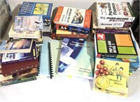 Lot of Mixed Books Textbooks Fiction Sewing