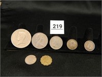 Foreign Coins; Assorted; 2-George V Sixpence