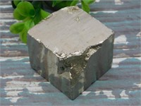 ILLUSTRIOUS SPANISH PYRITE CUBE ROCK STONE LAPIDAR