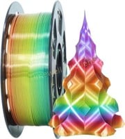 1.75mm 1Kg Silk Shiny PLA Multicolor Rainbow