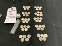 Roll of Silver Dimes, Various Years 1946 - 1964