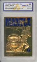 23K Gold Mickey Mantle Yankees Card