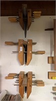 Wooden clamps wall lot