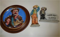 EMMETT KELLY PLATE & FIGURES