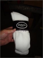 3 PR DIABETIC SOCKS SZ 9-11