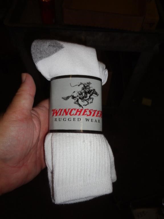 3 PR WINCHESTER SOCKS SZ 10-13