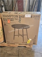 hampton bay 26” ceramic tile bistro table