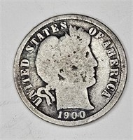 1900 Barber Dime -