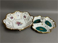 Pair of Vintage Reichenbach China Candy Dishes