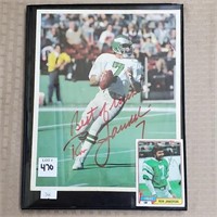 RESERVED, Ron Jaworski Autographed Photo in Frame