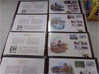 4-Duck Stamp books 1986-1989 with stamps