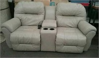 Power Reclining Loveseat With Dual Cup Holders