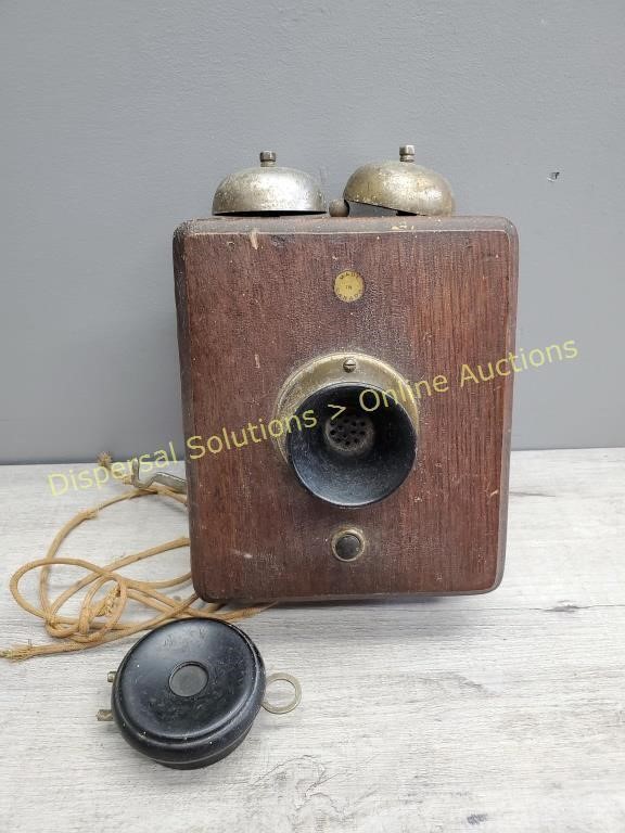 Wall Mount Wood Box Phone
