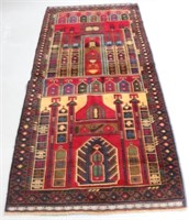 RUG #271, 3' 5" X 7' 3", PRAYER STYLE BELUCHI,