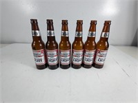 6 Very Rare 1981 Budweiser Light-Beer Bottles