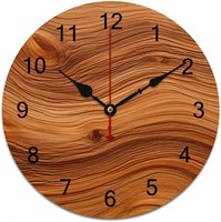 16" Wall Clocks for Bedroom, Wood Clock
