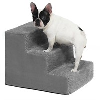 Portable Dog Stairs, Pet Stairs 3-Step Anti-Slip