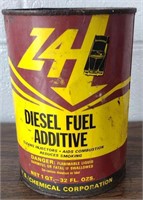 Vintage Z4 Diesel Fuel Additive Quart Can