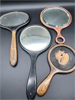 Lot of Vintage Wood Vanity Mirrors