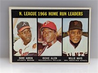 1967 Topps 1966 Home run Leaders Aaron Mays Allen