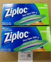 2 Boxes Ziploc Sandwich Bags