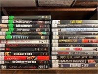 (25) DVDs Action, Thriller, Adventure, Law, War