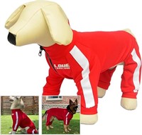 Dog Sweatshirt Zipper Dog Sport Suit red XXl