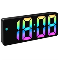 Digital Alarm Clock for Bedrooms, 6.5 inch LED Dis