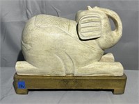 Wooden Carved Elephant Statue