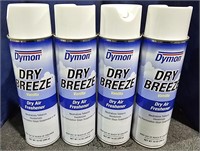 2 Lots of 2 ea Spray Cans Dymon Dry Breeze Air