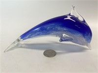 Art Glass Dolphin 6.5” Long
